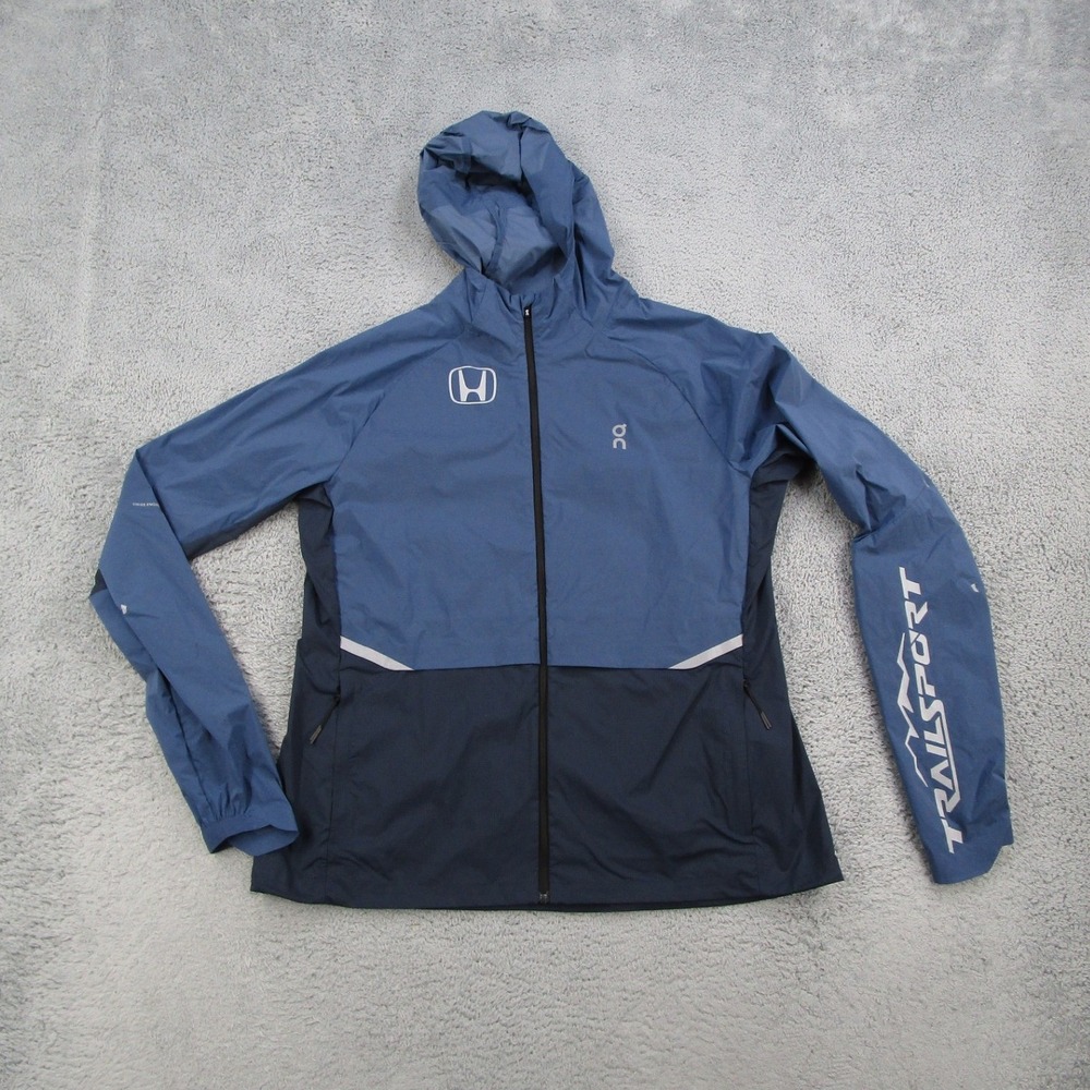 On Running Core Jacket Womens S Blue Honda Trailsport Crew Windbreaker 1WE1041